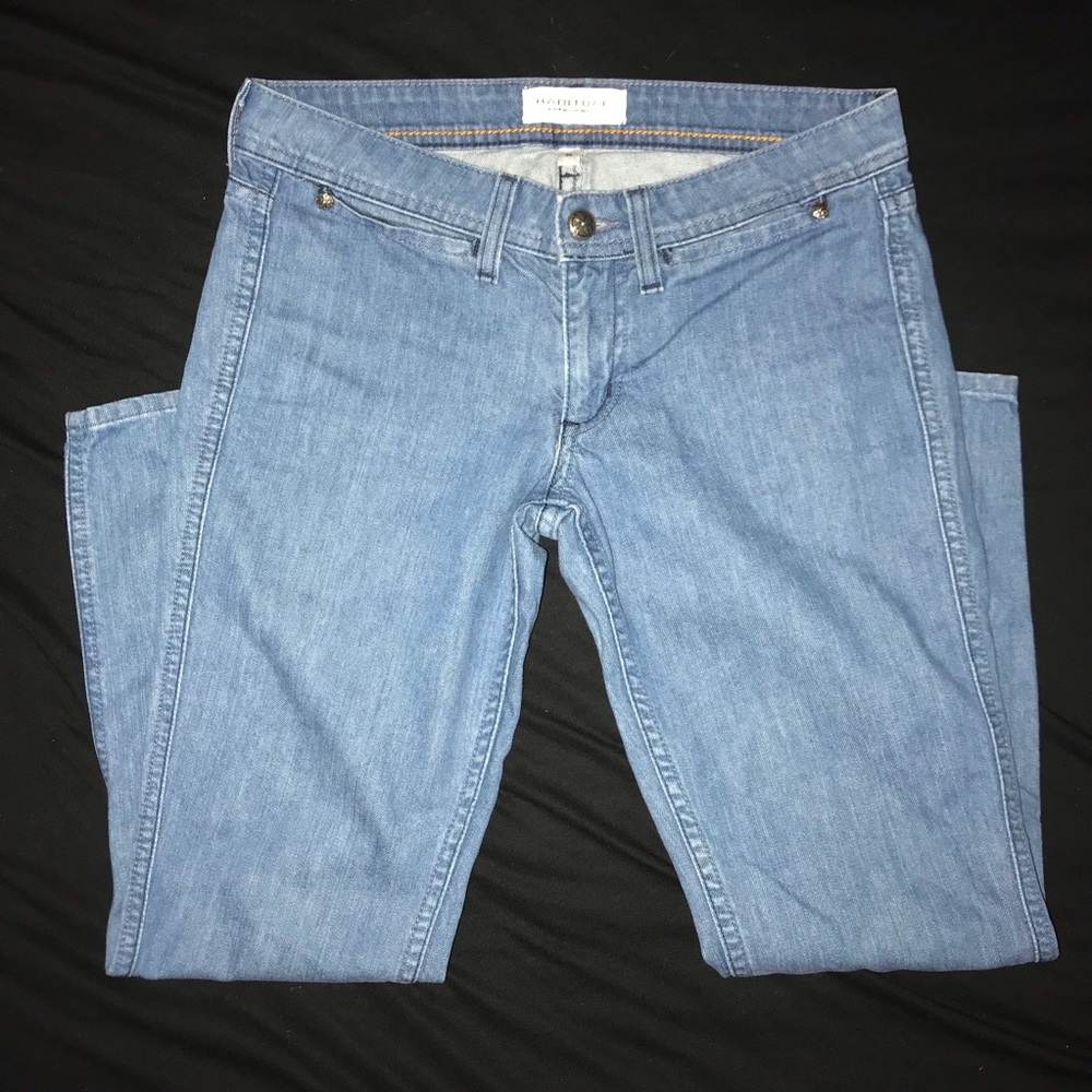 blue denim jeans